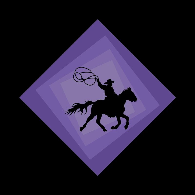 Cavalier de ranch cowboy