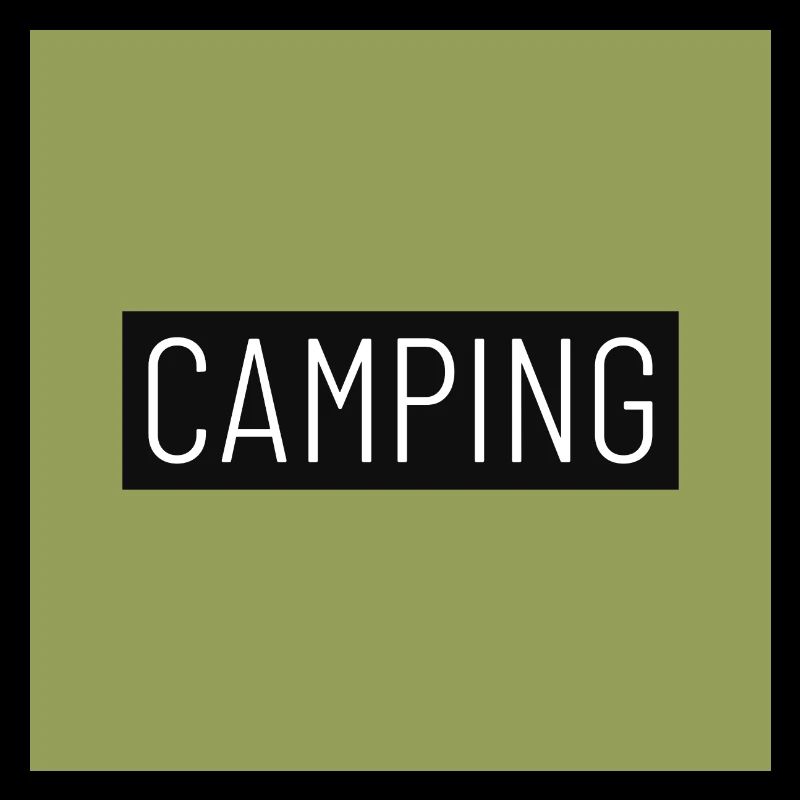 CAMPING minimalistisch grün