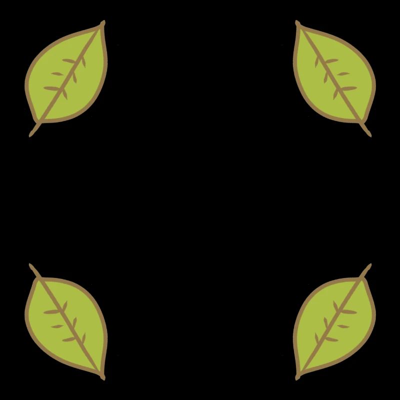 Feuille Feuilles Cadre Vert Forme Nature