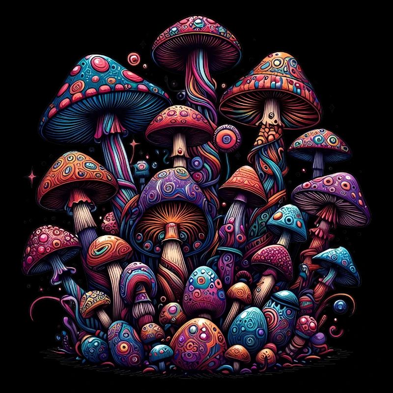 Magie des champignons psychédéliques