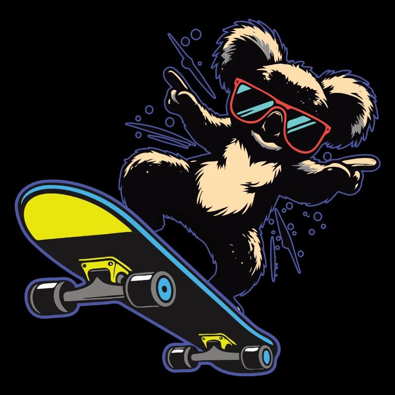 Skater Koala Bear - cool skateboard & koala design