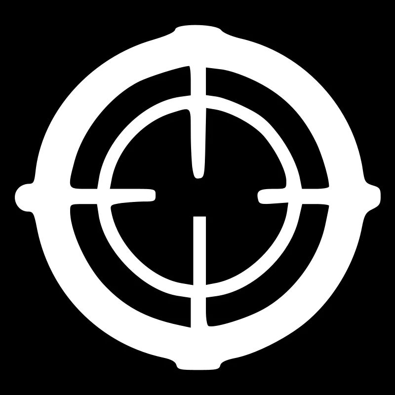 Target Sight Reticle Icon Icon Vector