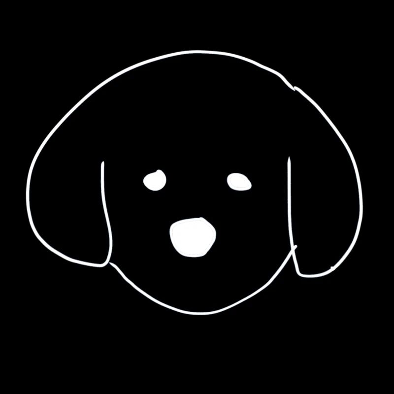 Dog Pet Animal Symbol Head Shape