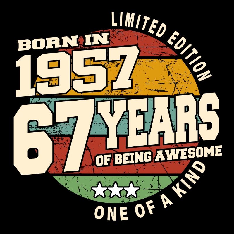 1957 Vintage Retro Classic 67 Years