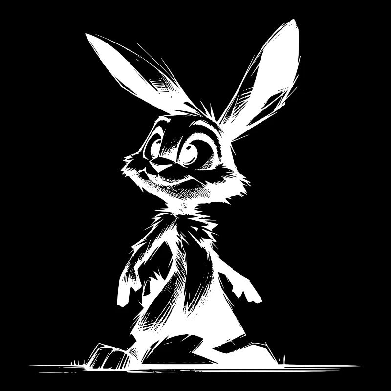 Bunny with big eyes and ears