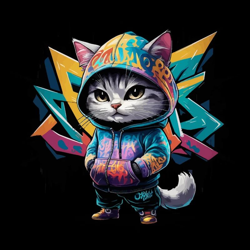 grafitti cat