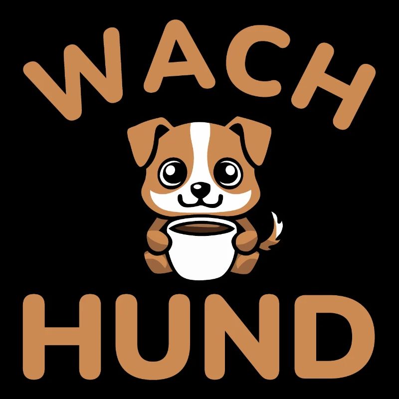Wachhund Kaffee Wach-Hund comic süß