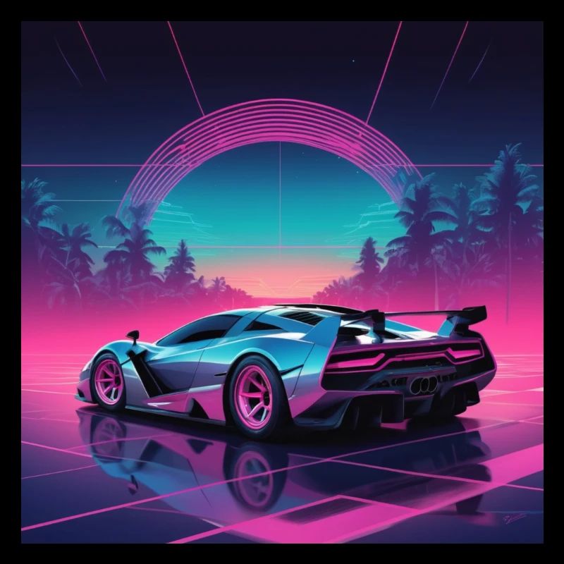 Hypercar Retrowave