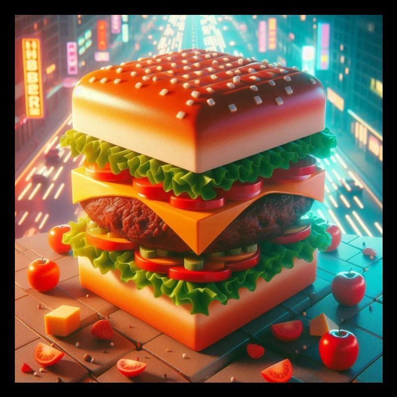Burger cubique