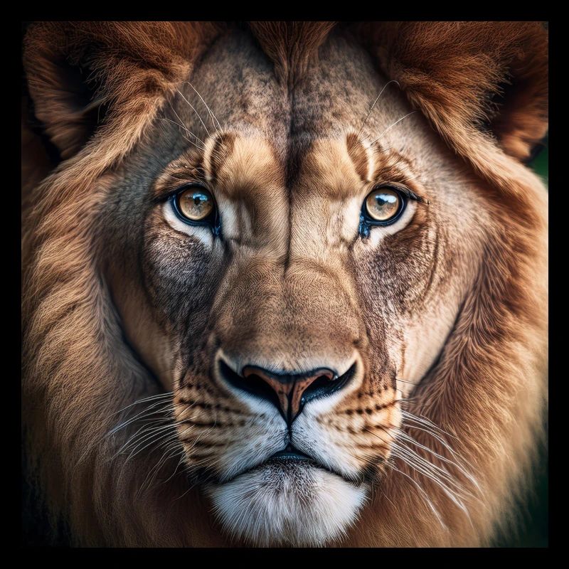 Löwe, der Dir in die Augen sieht
