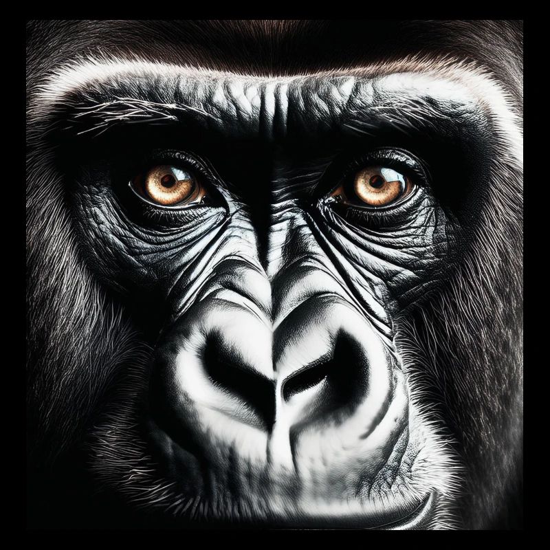 Gorilla, der Dir in die Augen sieht