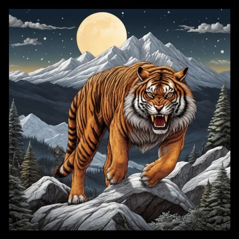 Lifelike Vision Tiger