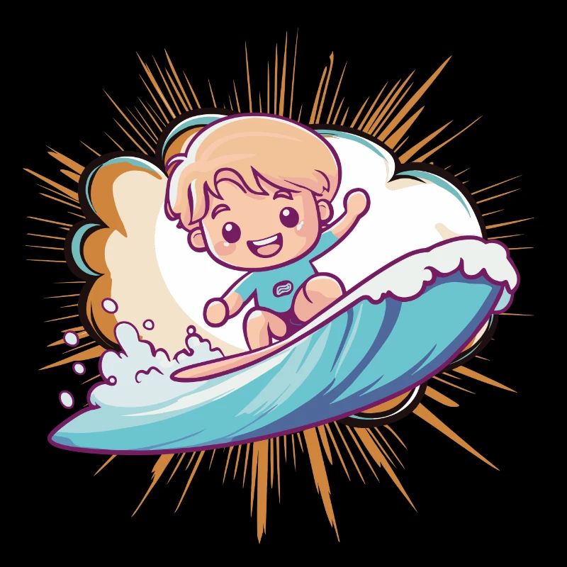 Surfer Surfing Hawaii