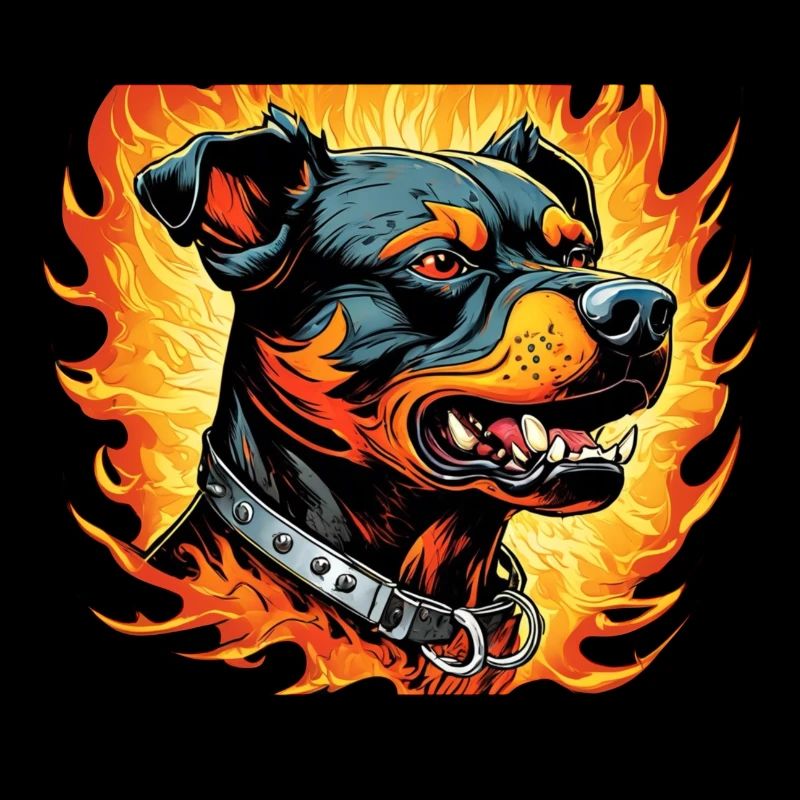 Flammen-Hund