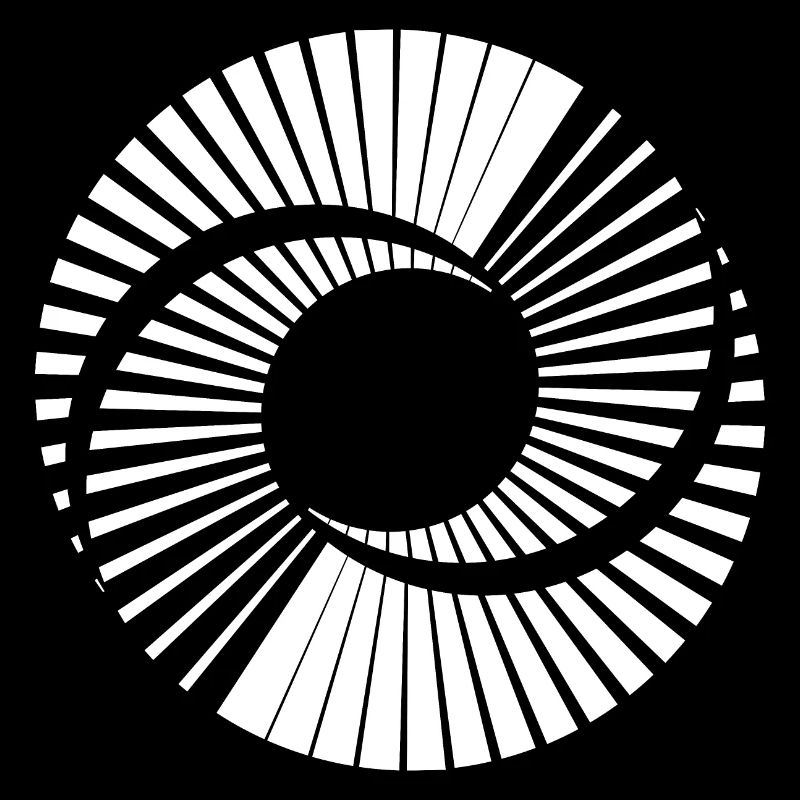 geometric spiral shape design