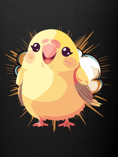 Troupeau d’oiseaux perruches