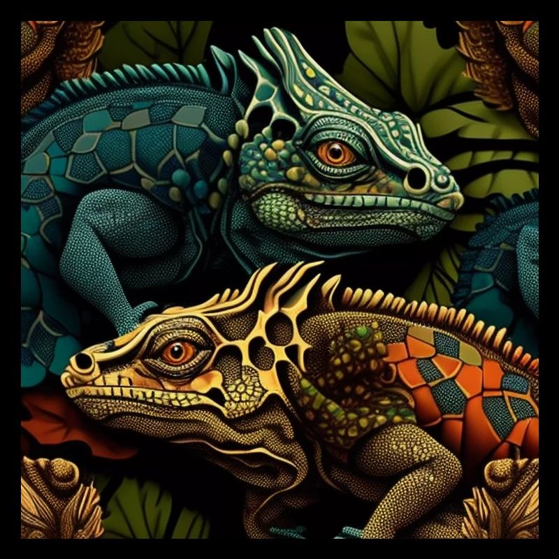 Leguan-Duo