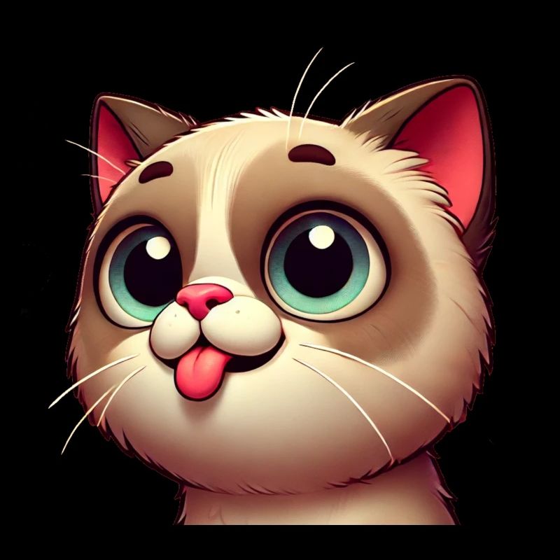 cute cat with big eyes