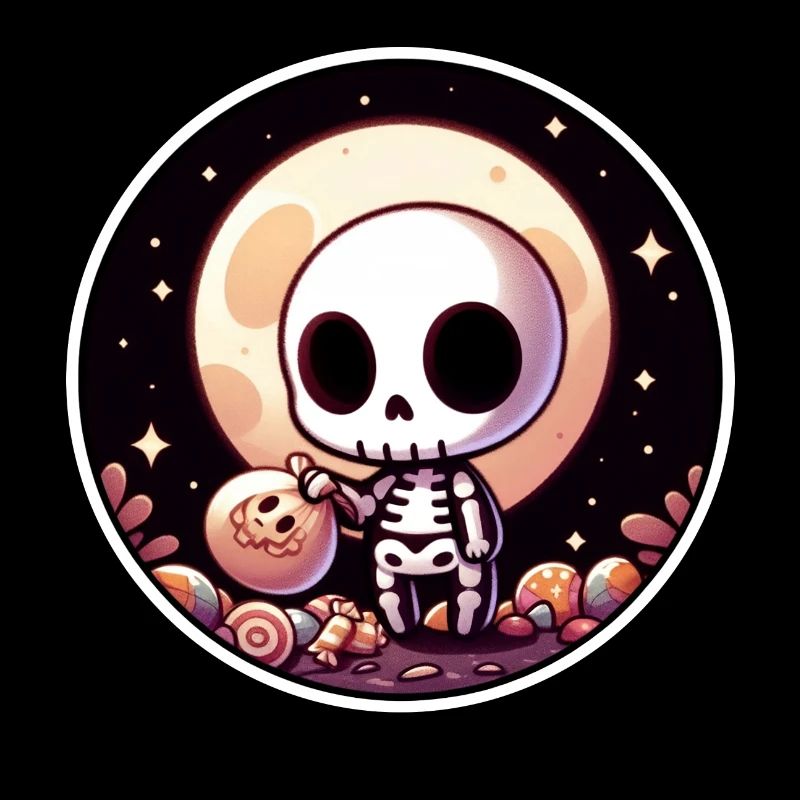 Halloween süßes Skelett