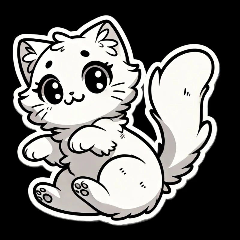 Playful Kitten - Paws Up