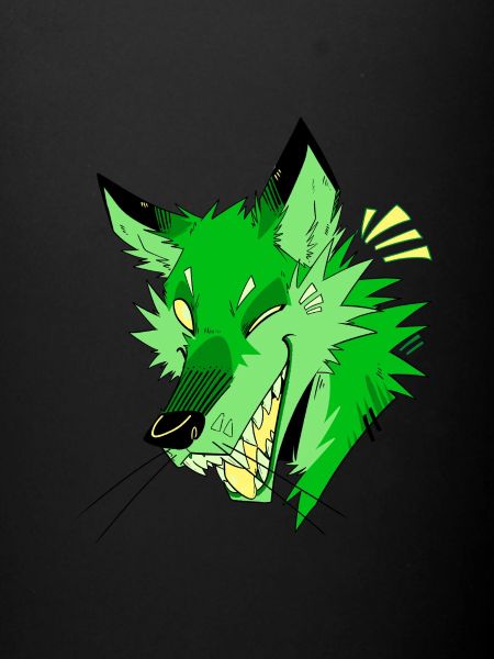 Fox Laughter - Green