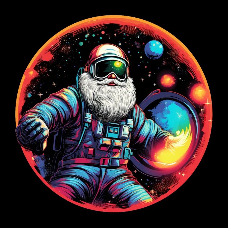 Astronaut-Weihnachtsmann
