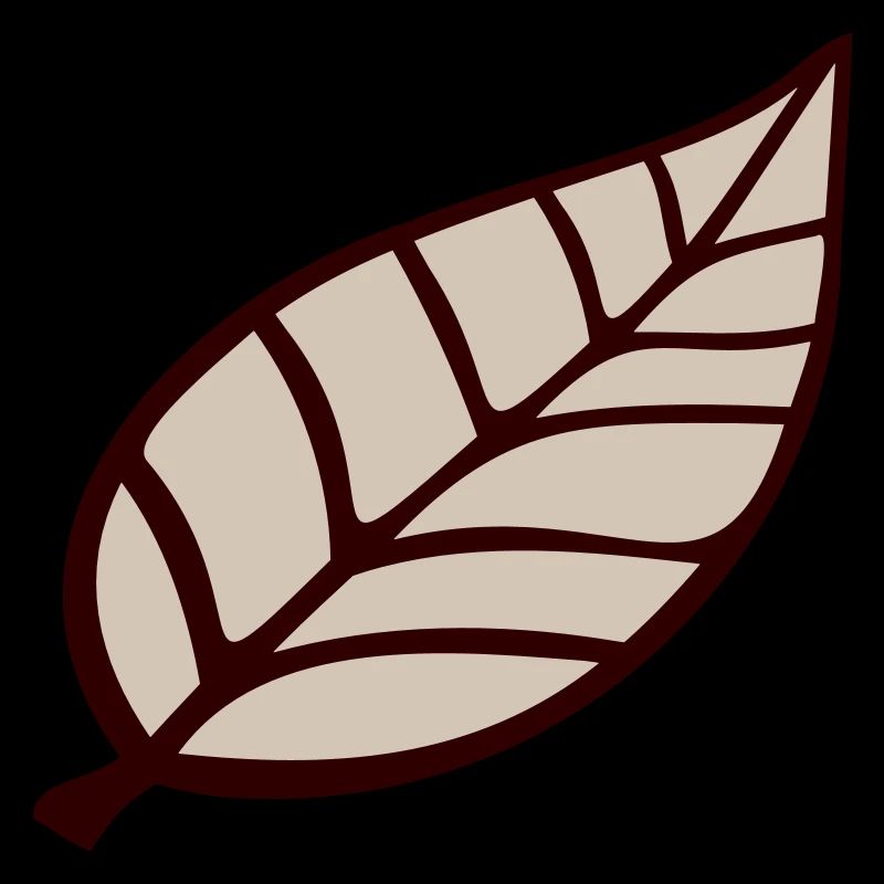 Kleines Hübsches Blatt Braunes Öko Baum Blättchen