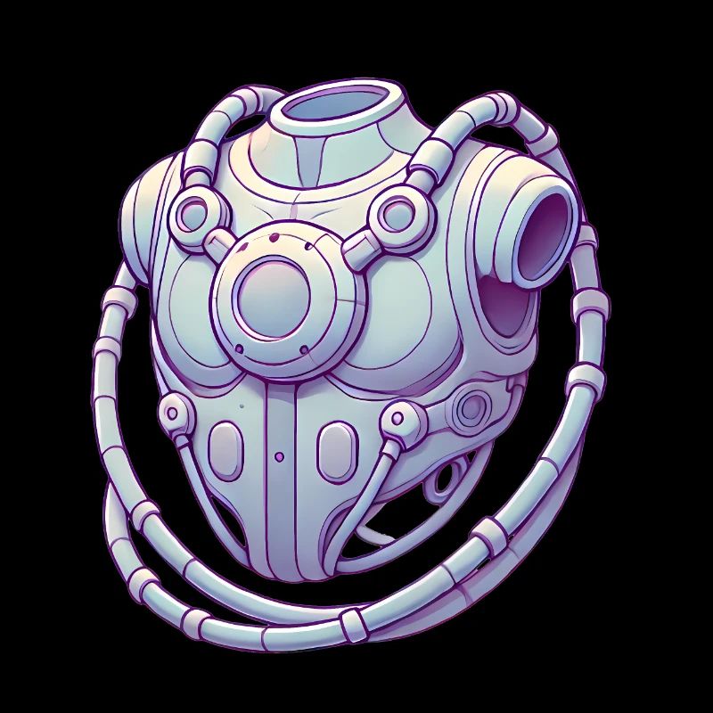 Futuristic Chest Device Graphic Tee