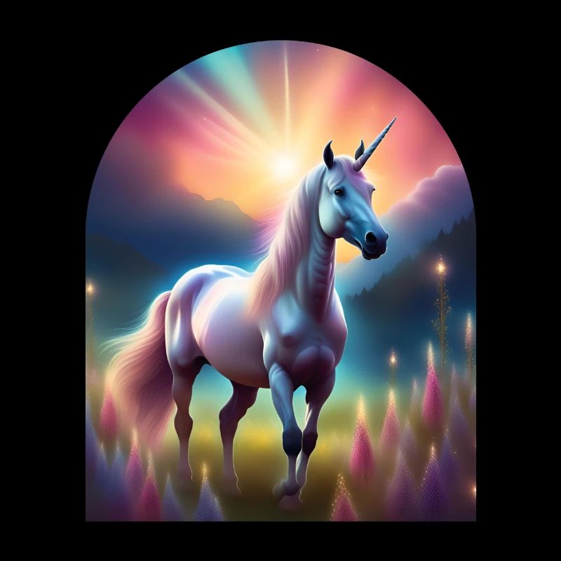 A unicorn in a magic field