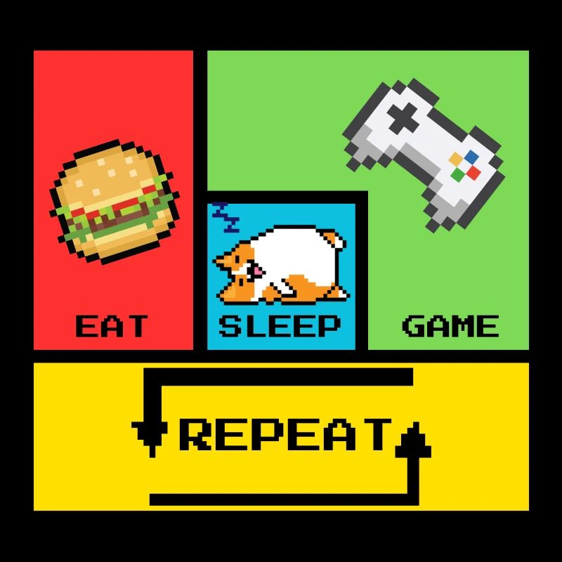 Manger, dormir, jouer, répéter