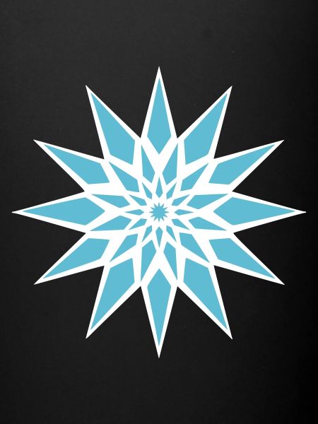 Cristal de glace étoilée
