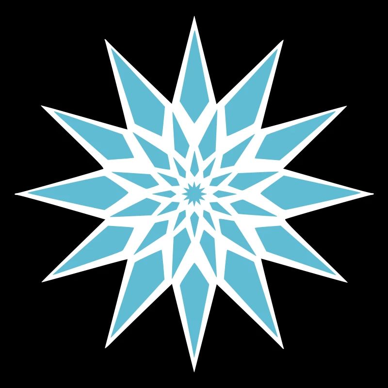 Cristal de glace étoilée