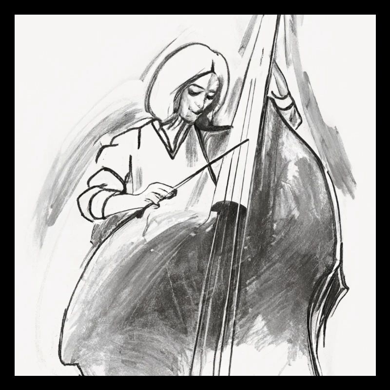Double bass player