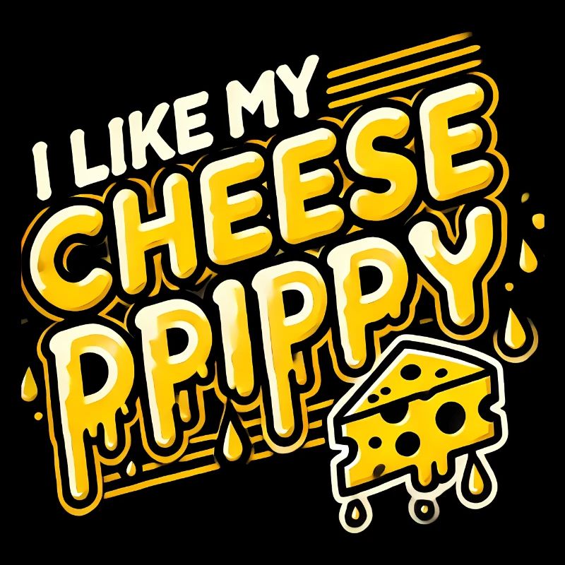 I like My Cheese Drippy, Funny Meme Cheese Lover