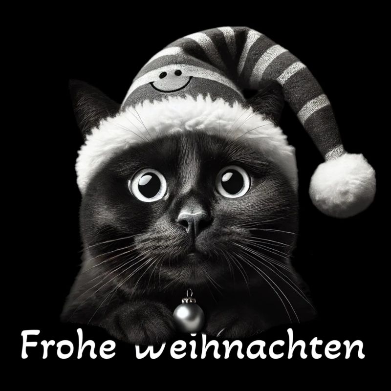 Frohe Weihnachten Katze