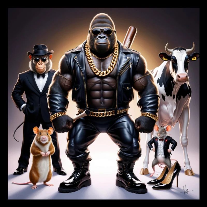 GorillaMan et son équipage