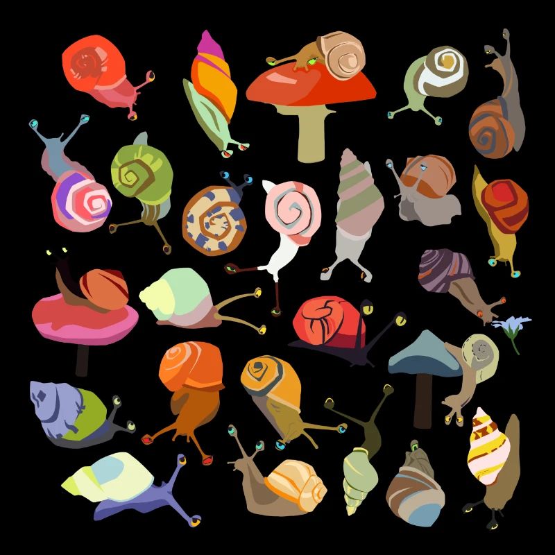 Snail Bouquet transparent