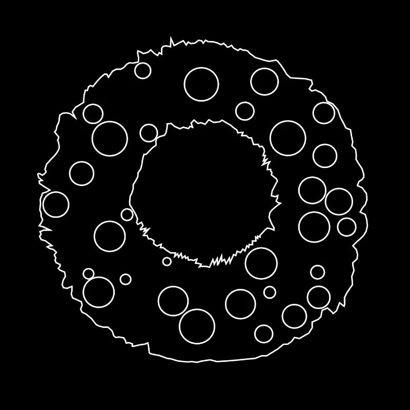 Couronne de Noël minimaliste blanche et élégante