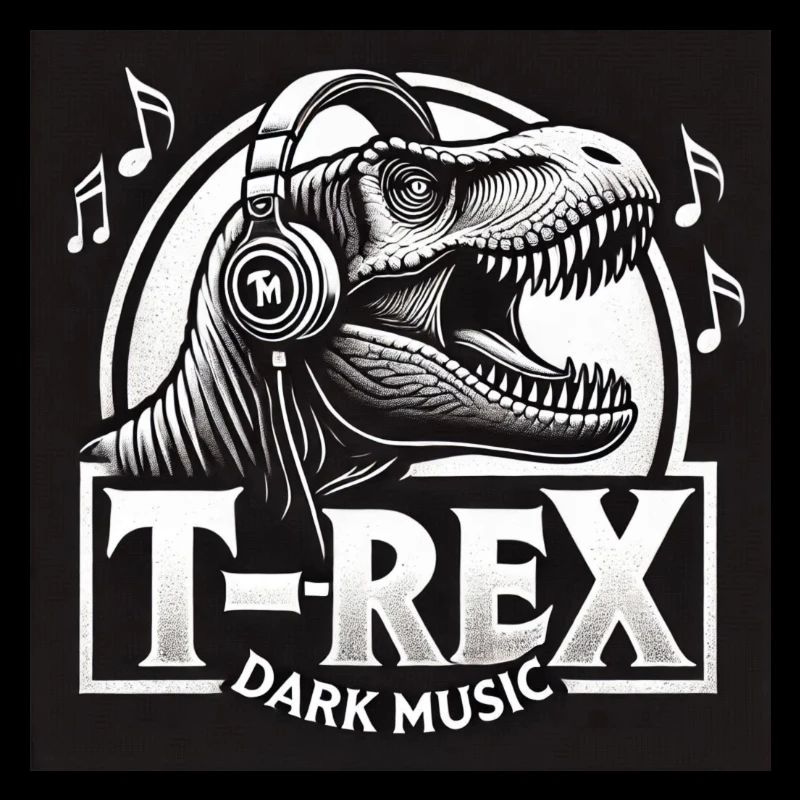 T-Rex Dark Music Logo