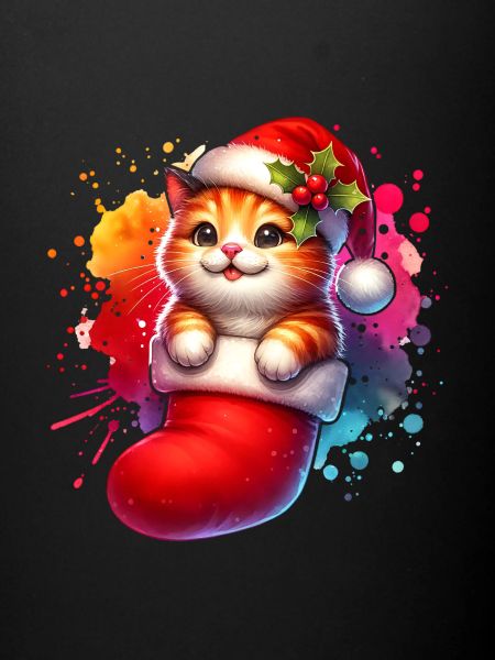 Chat mignon Noël
