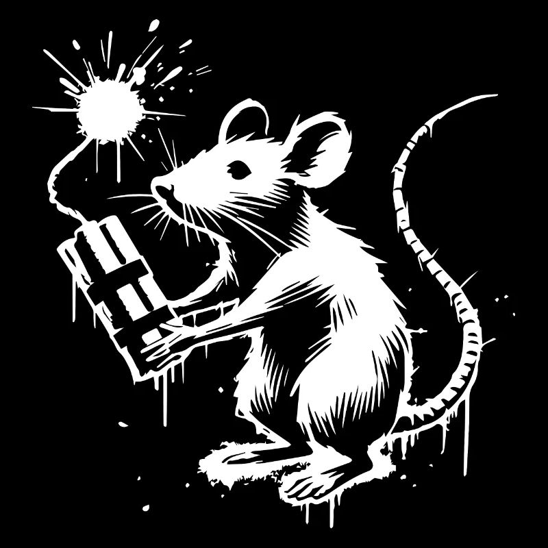 rat avec une dynamite.