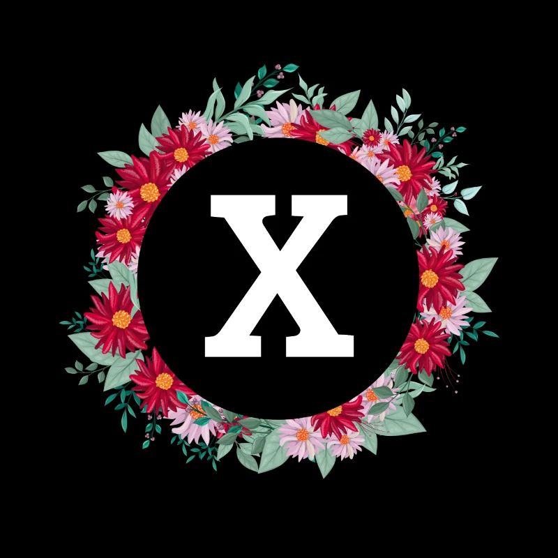 Buchstabe x Blumenkrone