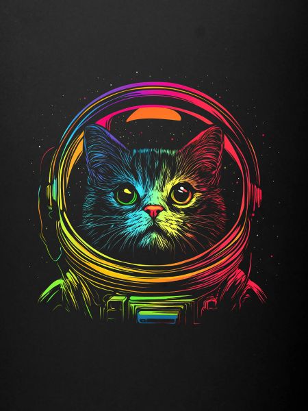 Lutige Chat Astronaute