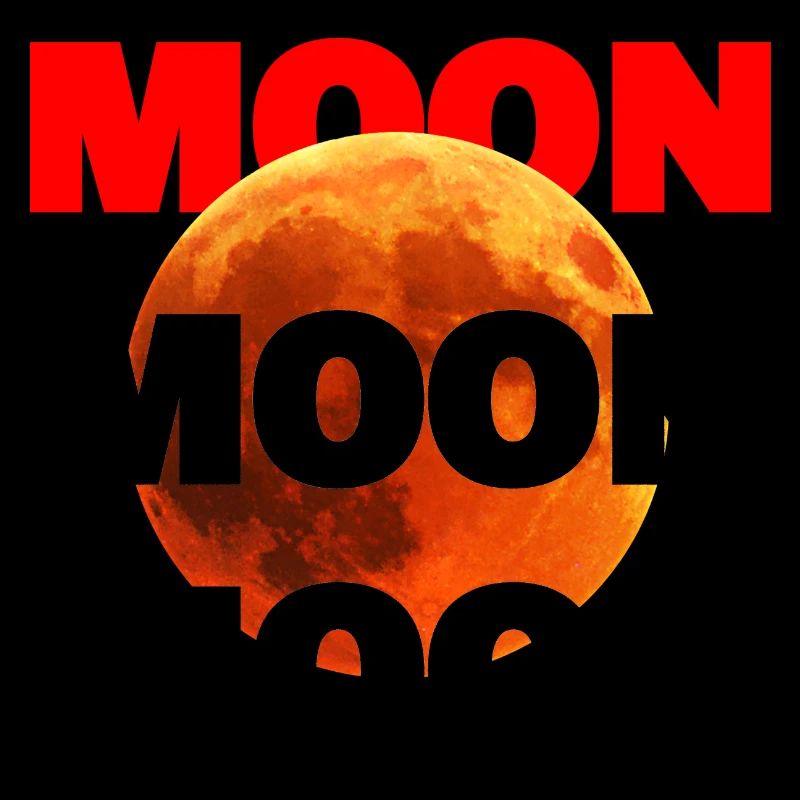 Mondlogo: Mutiges Design mit leuchtendem Mond