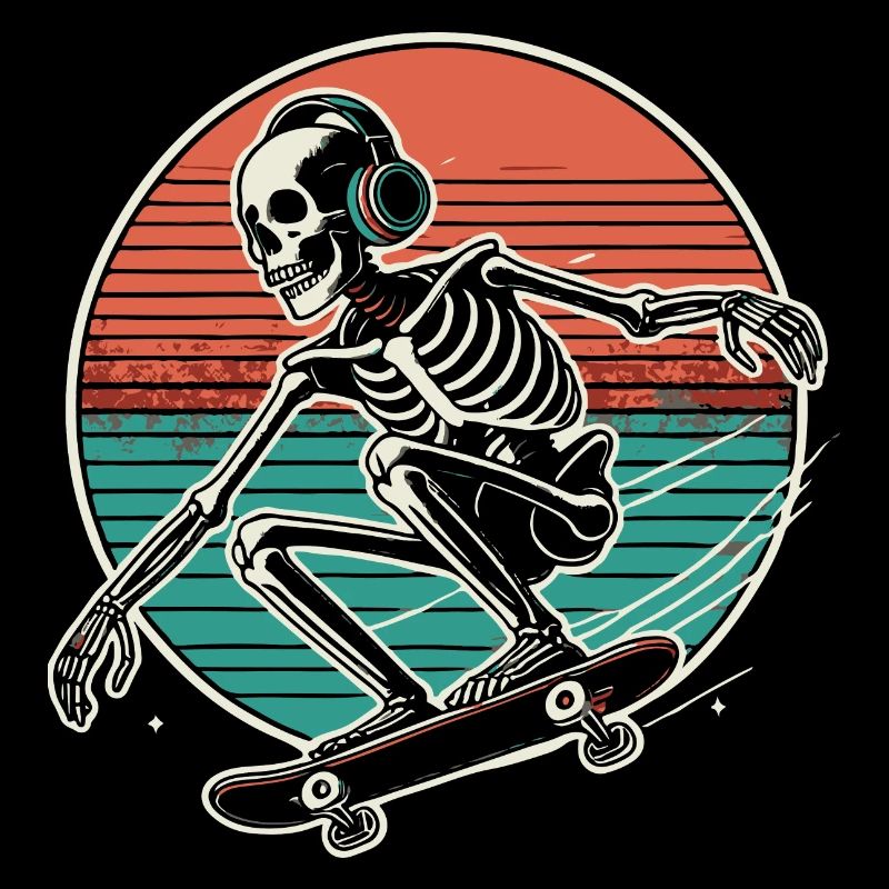Skateboard squelette