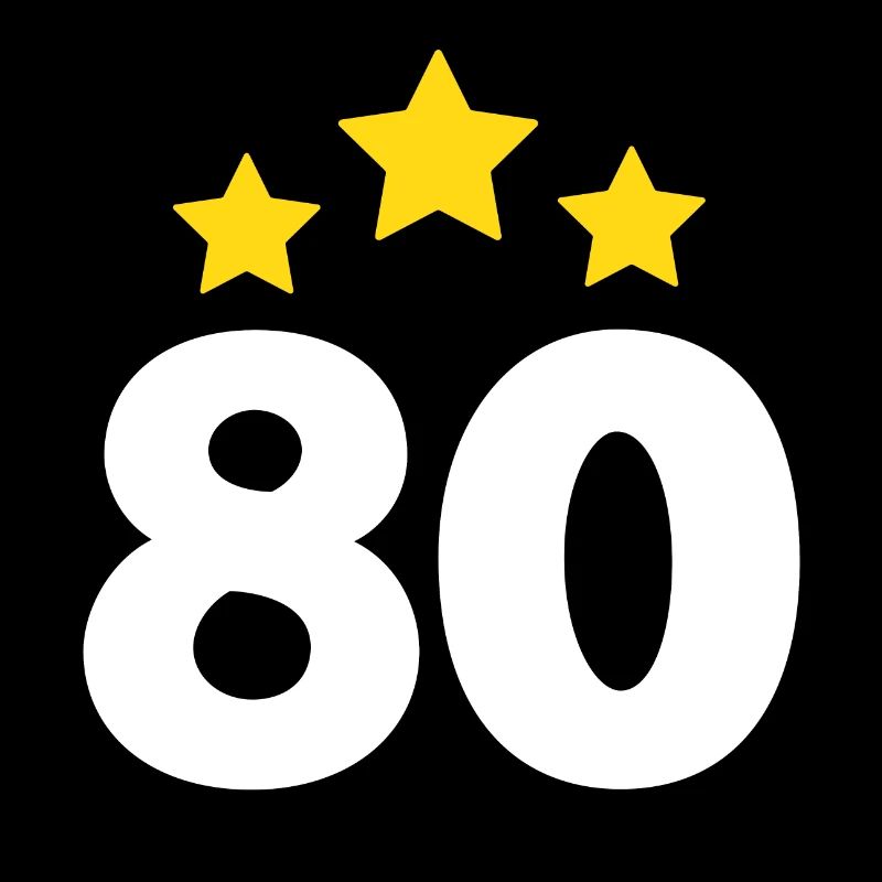 80 ans étoile - cadeau 80e anniversaire