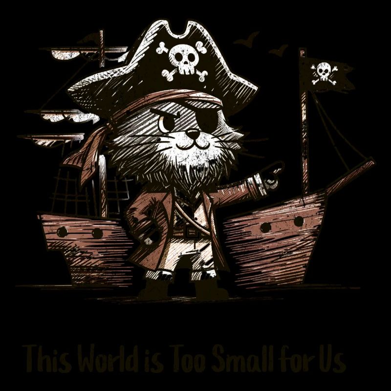 Pirate Cat - This world is too small for us!