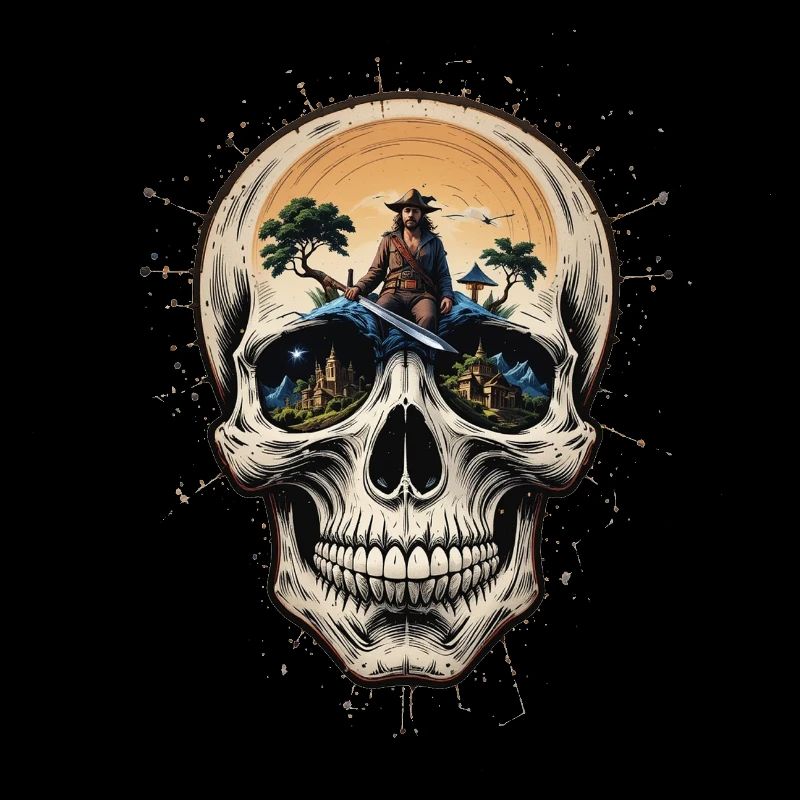 Totenkopf Schädel 05838