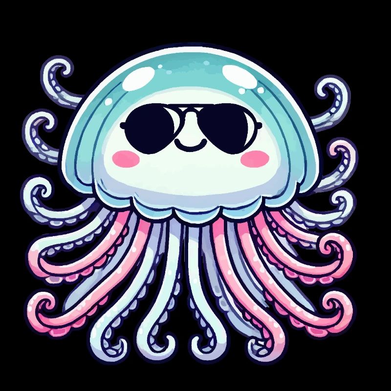 Jellyfish Comic Sunglasses