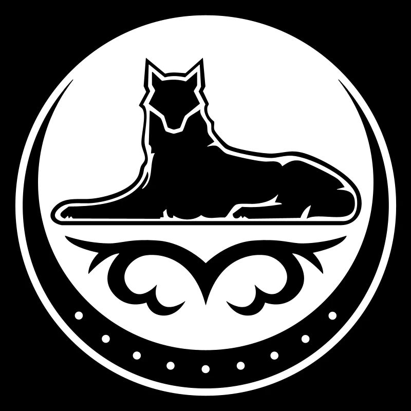 Tschetschenischer Wolf in einer Farbe